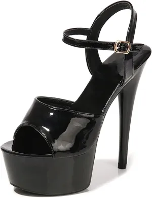 15CM/5.90IN Stripper Heels Women Shoes Summer Platform High Heels Sandals Thin-Heeled Sexy Nightclub Model Catwalk Shoes
