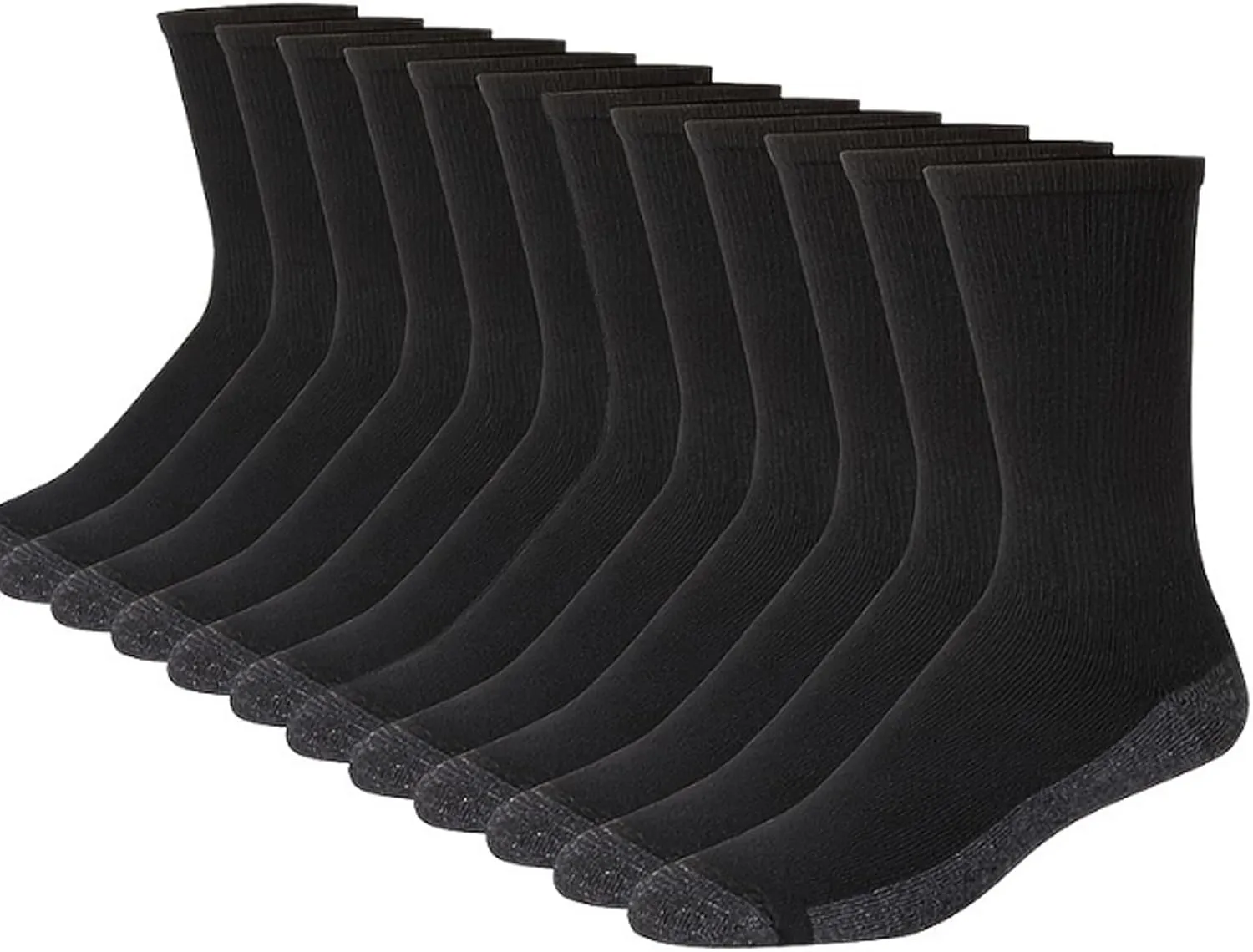 20 Pairs Crew Athletic Socks for Men Moisture Wicking Cushion Crew Socks for Sport Running Traveling