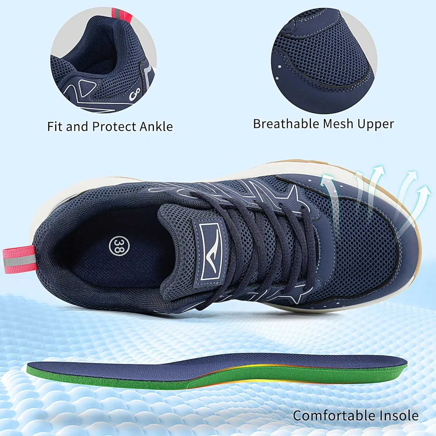 Ablanczoom Womens Sneakers Walking Shoes