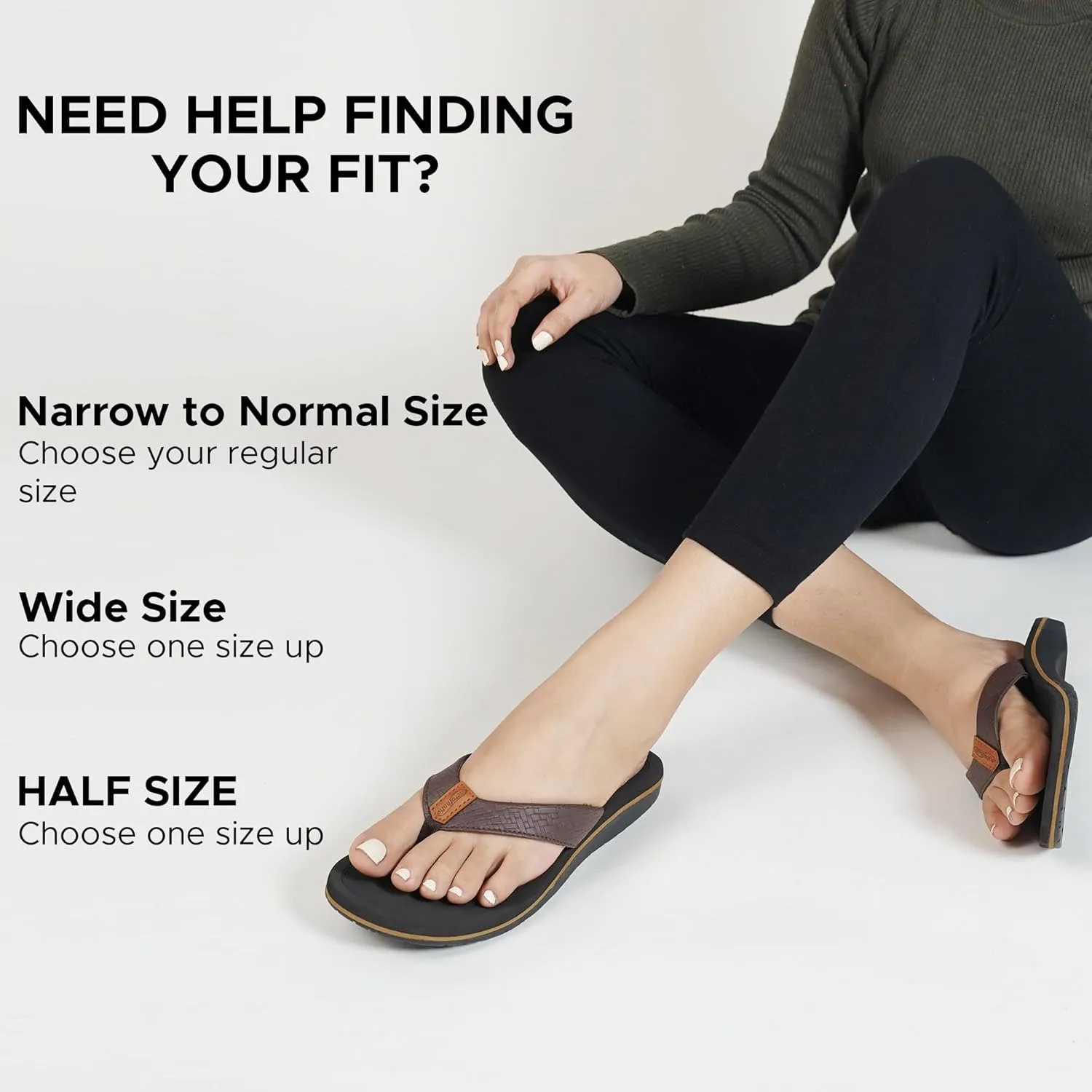 AEROTHOTIC Flip Flops Arch Support Womens – Slip On Recovery Plantar Fasciitis Relief Orthotic Slippers – Lightweight Thong Cushioning Sandals Women – Indoor Outdoor Beach Yoga Mat Footbed Footwear