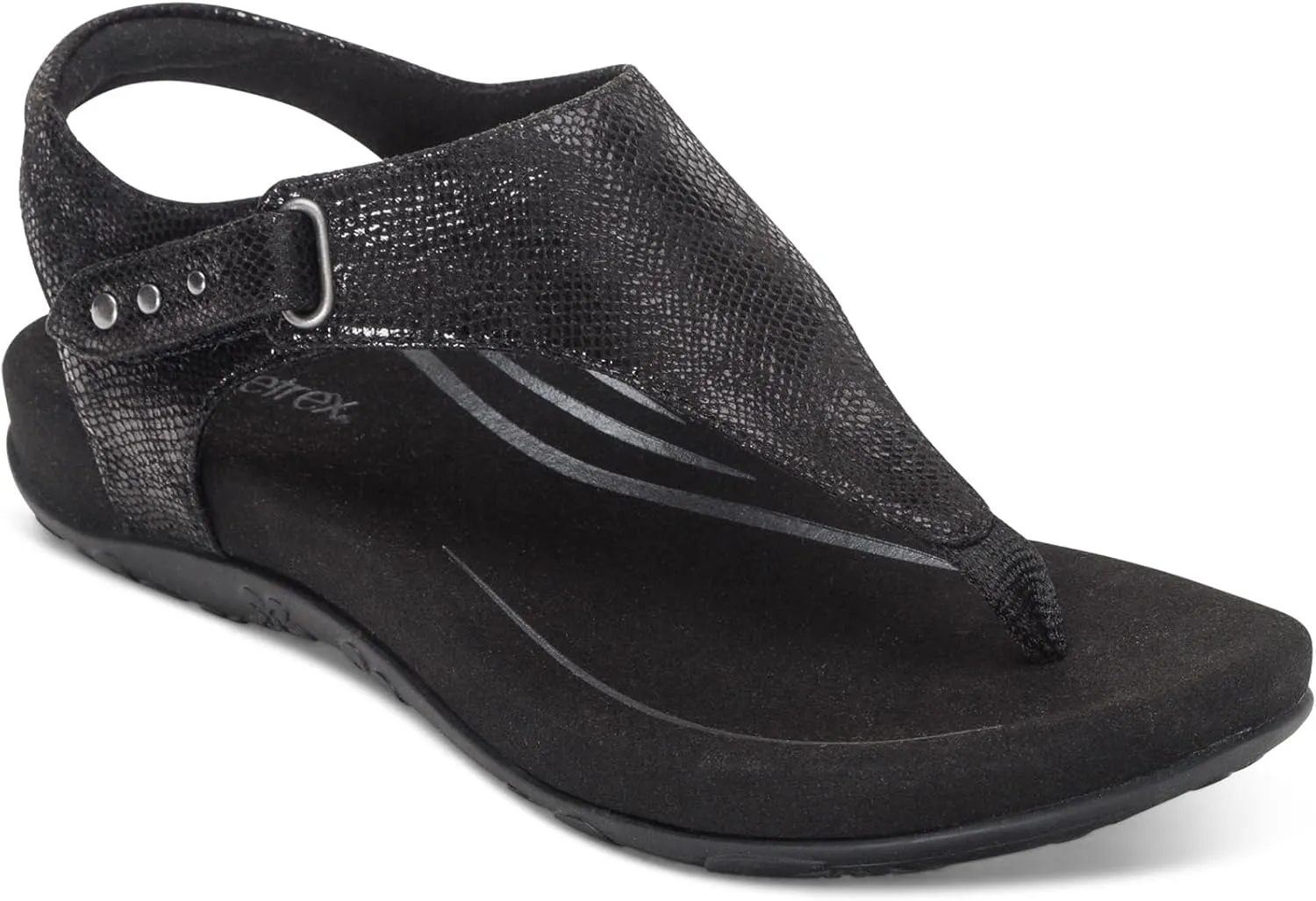 Aetrex Women's Ellie Orthopedic Adjustable Quarter Strap Comfort Thong Sandals