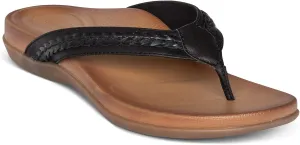 Aetrex Women's Emmy Orthopedic Braided Thong Sandals - Lightweight Orthotic Sandals with Arch Support