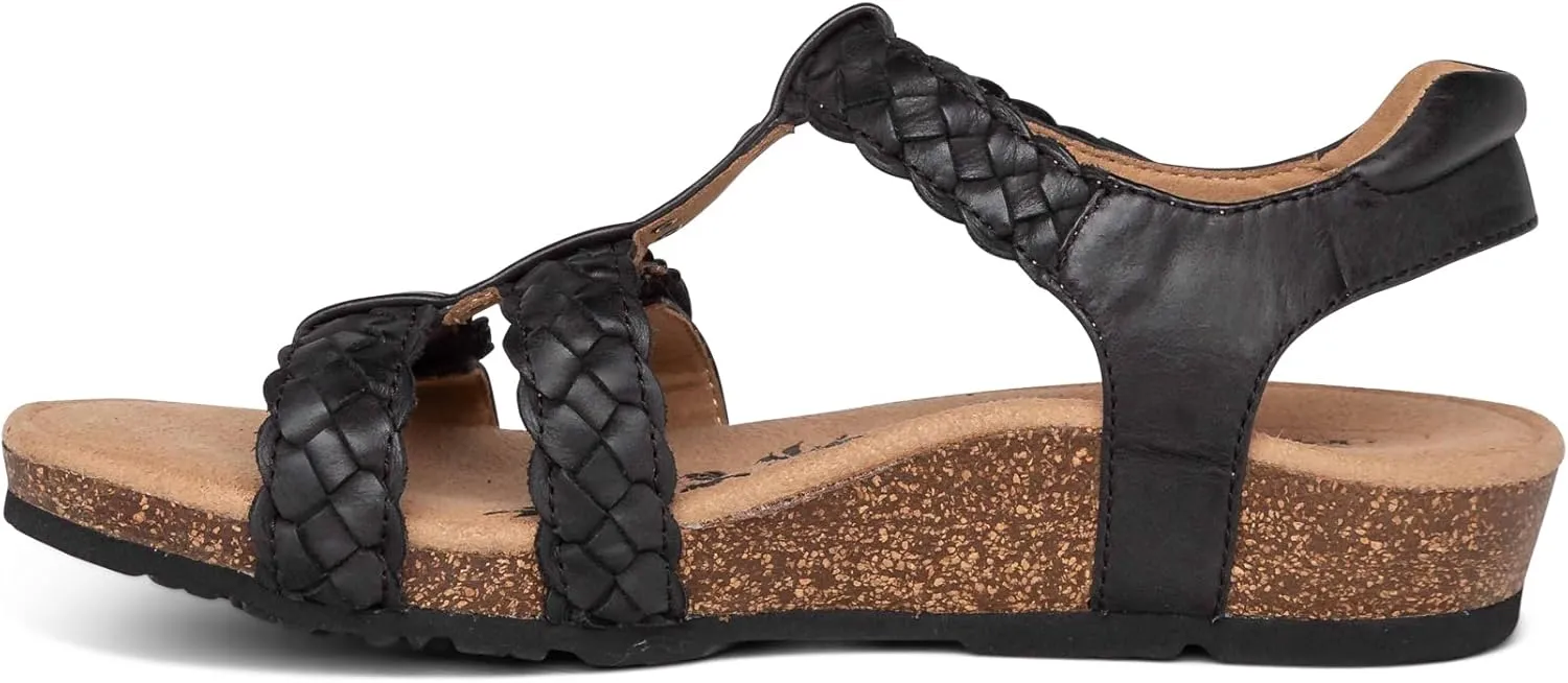 Aetrex Women's Reese Orthopedic Gladiator Sandals for Women - Adjustable Womens Sandals with Removable Center Strap