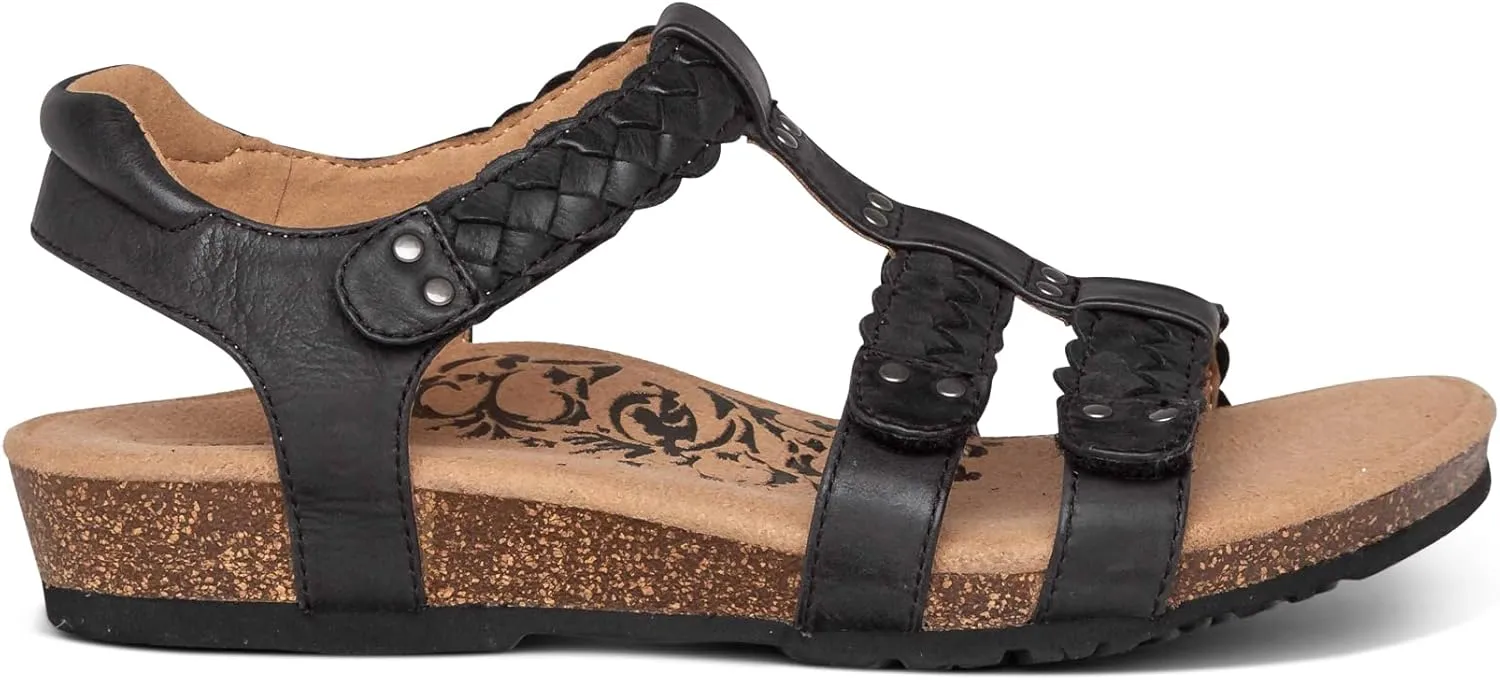 Aetrex Women's Reese Orthopedic Gladiator Sandals for Women - Adjustable Womens Sandals with Removable Center Strap