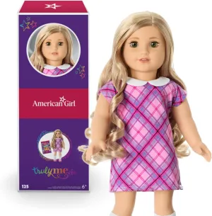 American Girl Truly Me 18-inch Doll #125 with Hazel Eyes, Curly Blonde Hair, Light Skin w/Warm Olive Undertones, for Ages 6 