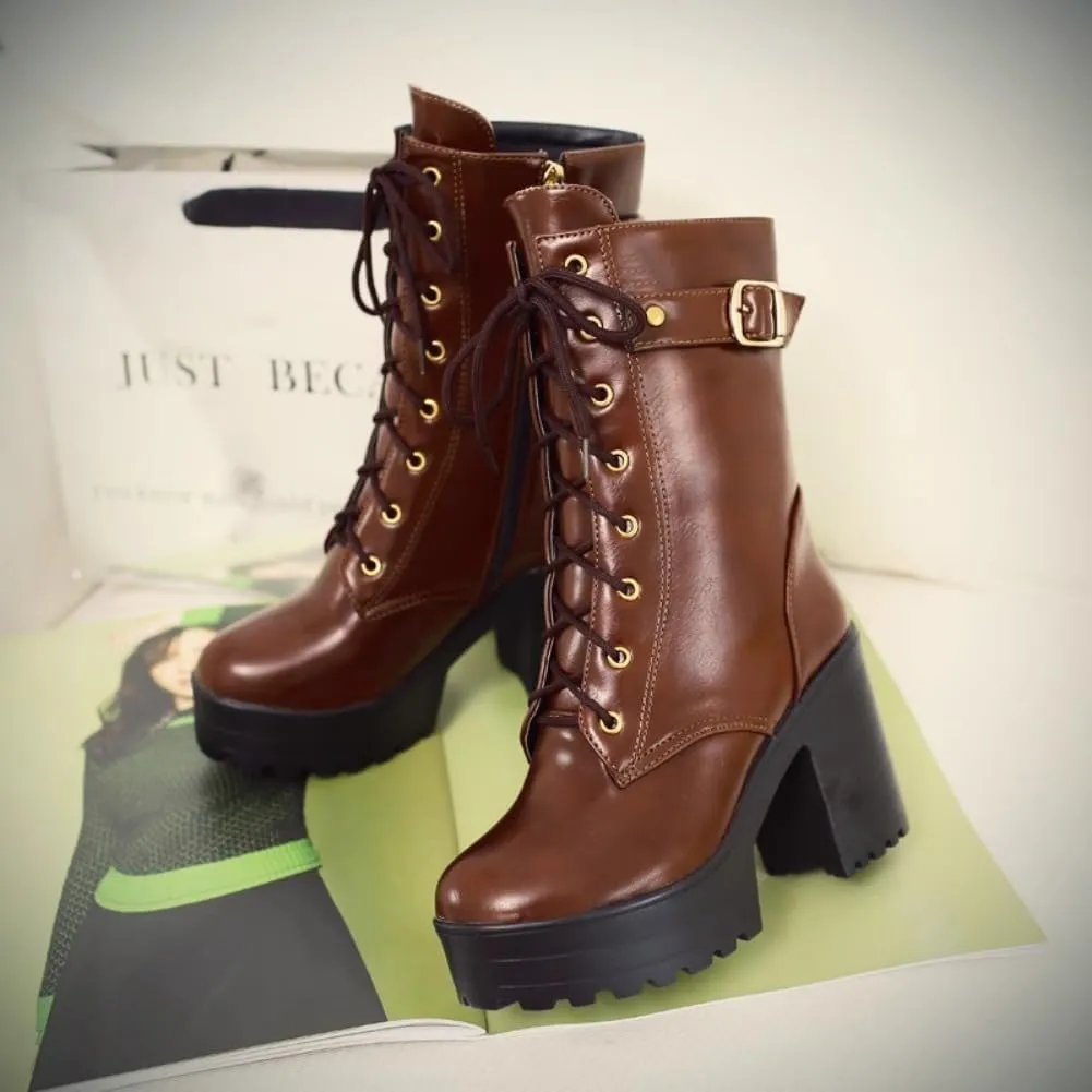 Anne Takamaki Boots Cosplay Shoes for Game Cos High Heel Halloween Women Custom Made Anime