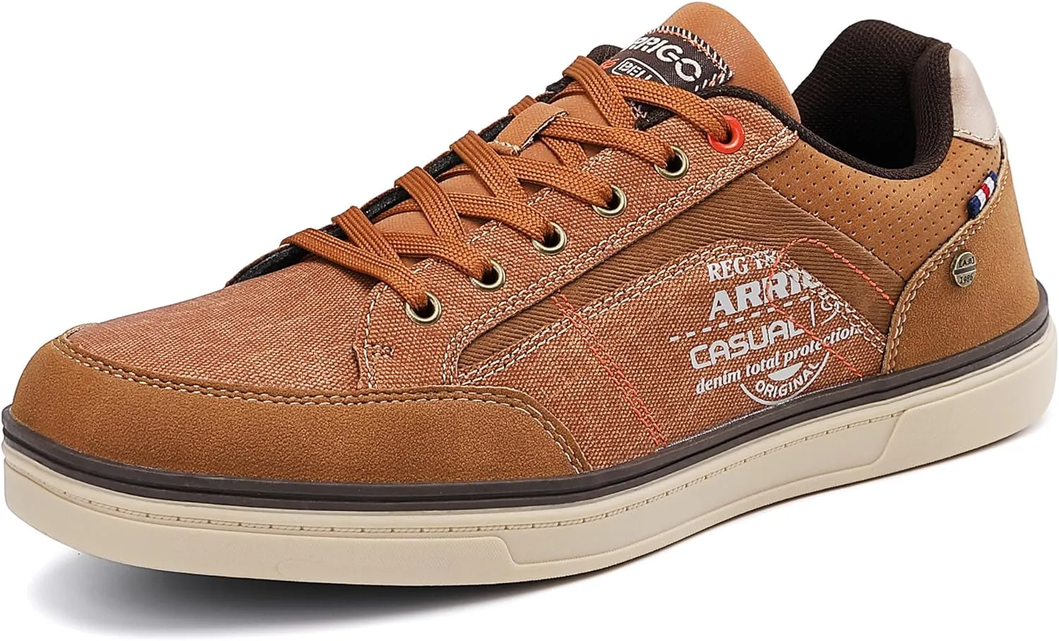 ARRIGO BELLO Mens Casual Shoes Fashion Sneakers Breathable Comfort Classic Lace-Up Low Top Walking Shoes
