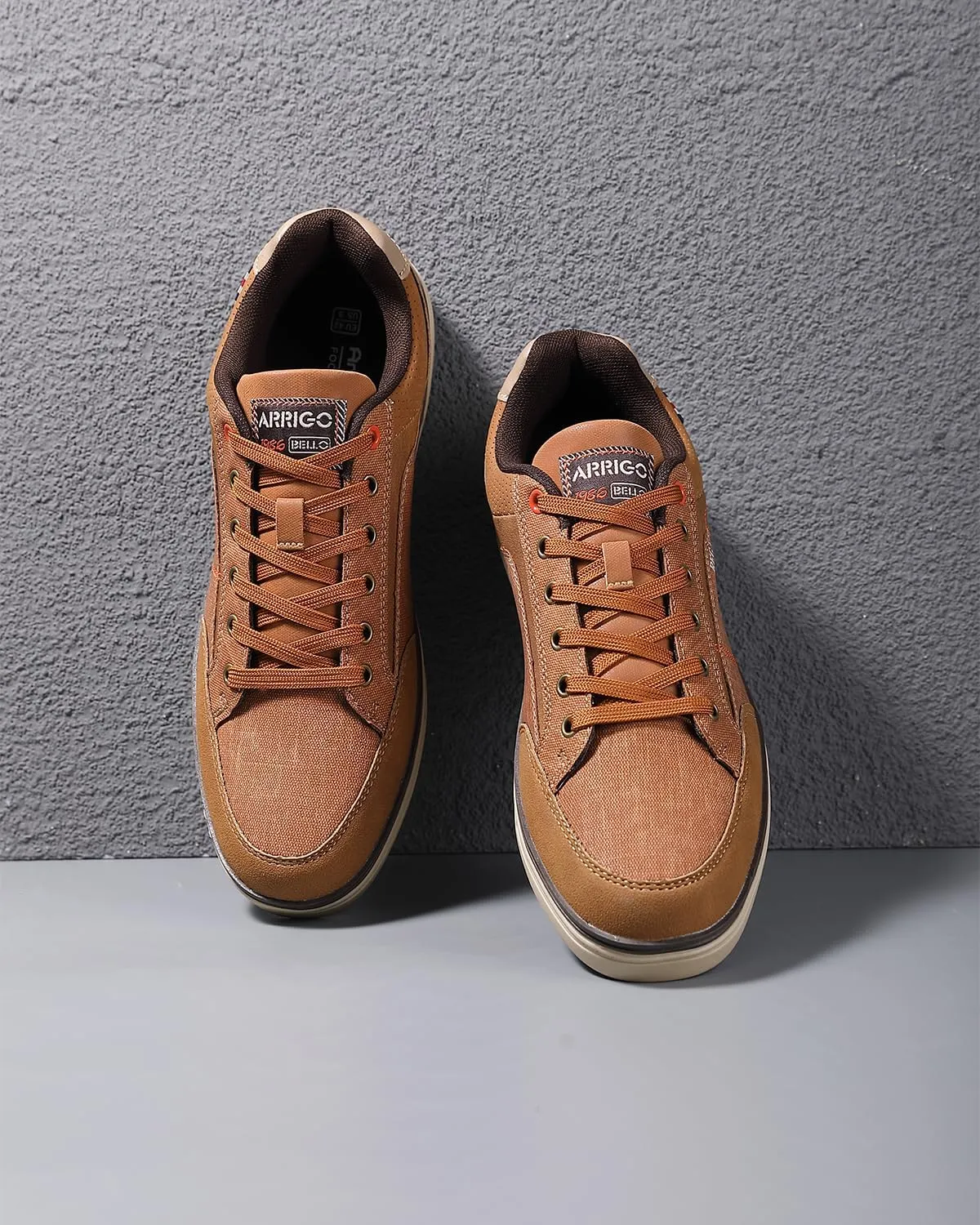 ARRIGO BELLO Mens Casual Shoes Fashion Sneakers Breathable Comfort Classic Lace-Up Low Top Walking Shoes
