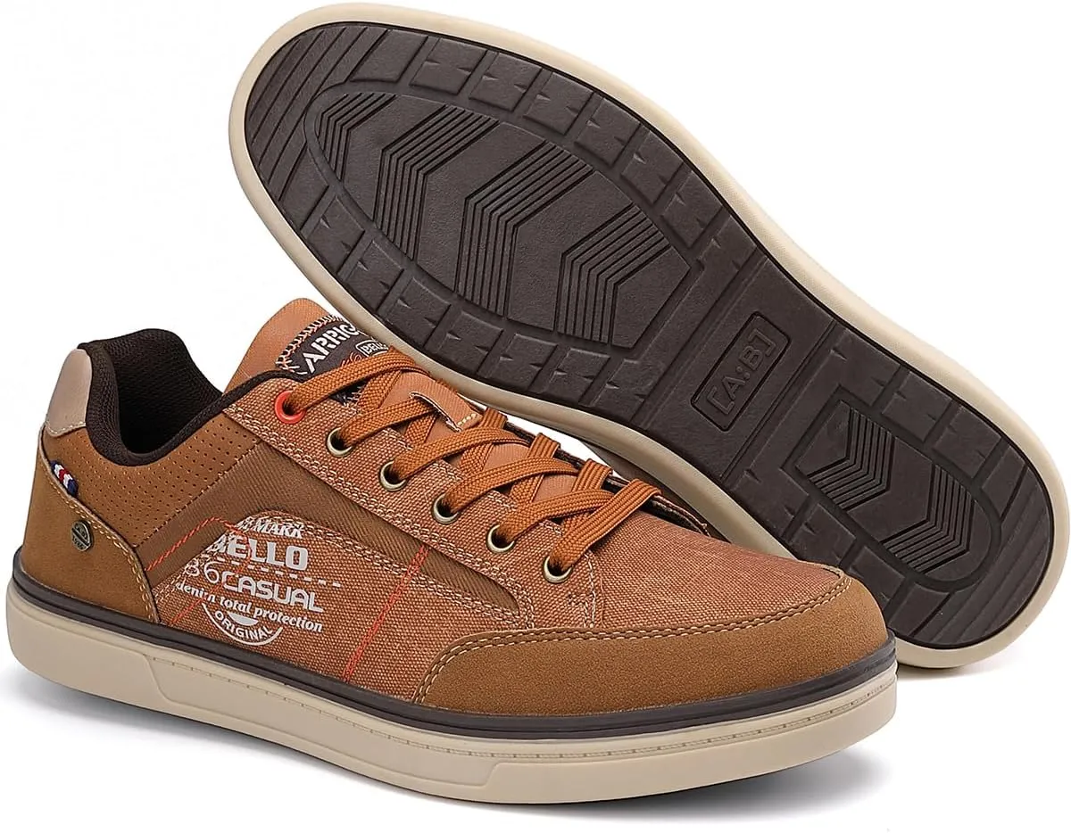 ARRIGO BELLO Mens Casual Shoes Fashion Sneakers Breathable Comfort Classic Lace-Up Low Top Walking Shoes