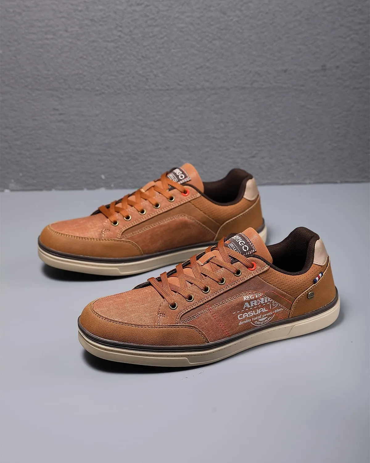 ARRIGO BELLO Mens Casual Shoes Fashion Sneakers Breathable Comfort Classic Lace-Up Low Top Walking Shoes