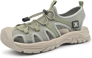 Asifn Mens Sports Sandals Summer Breathable Beach Shoes Outdoor Waterproof Hiking Shoes Closed Toe Lightweight Casual Shoes
