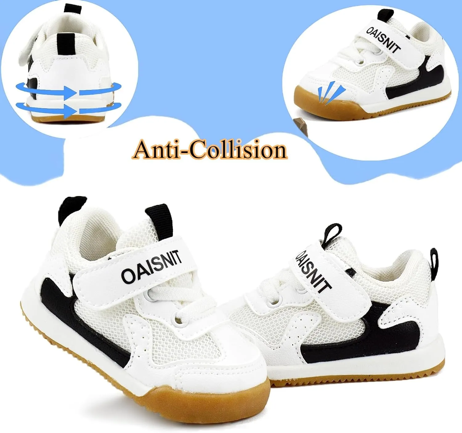 Baby Boy Girl Shoes Toddler Lightweight Sneakers Non Slip Infant First Walking Shoes Trainers 6 12 18 24 Months