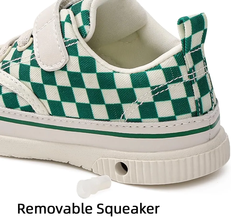 Baby Boys Girls Squeaky Shoes Anti-Slip Soft Rubber Sole Sneakers Toddler First Walkers