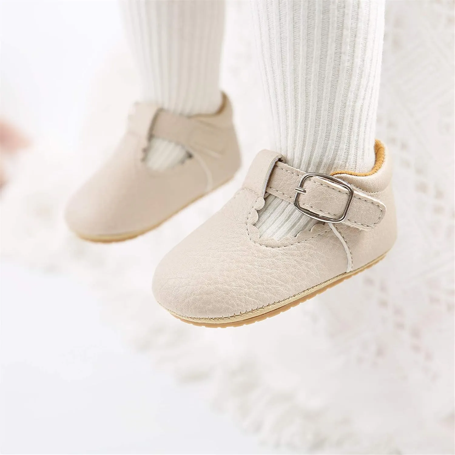 Baby Girl Moccasins Princess Sparkly Mary Jane Dresses Shoes Premium Lightweight Soft Sole Crib Shoes Toddler Shoes