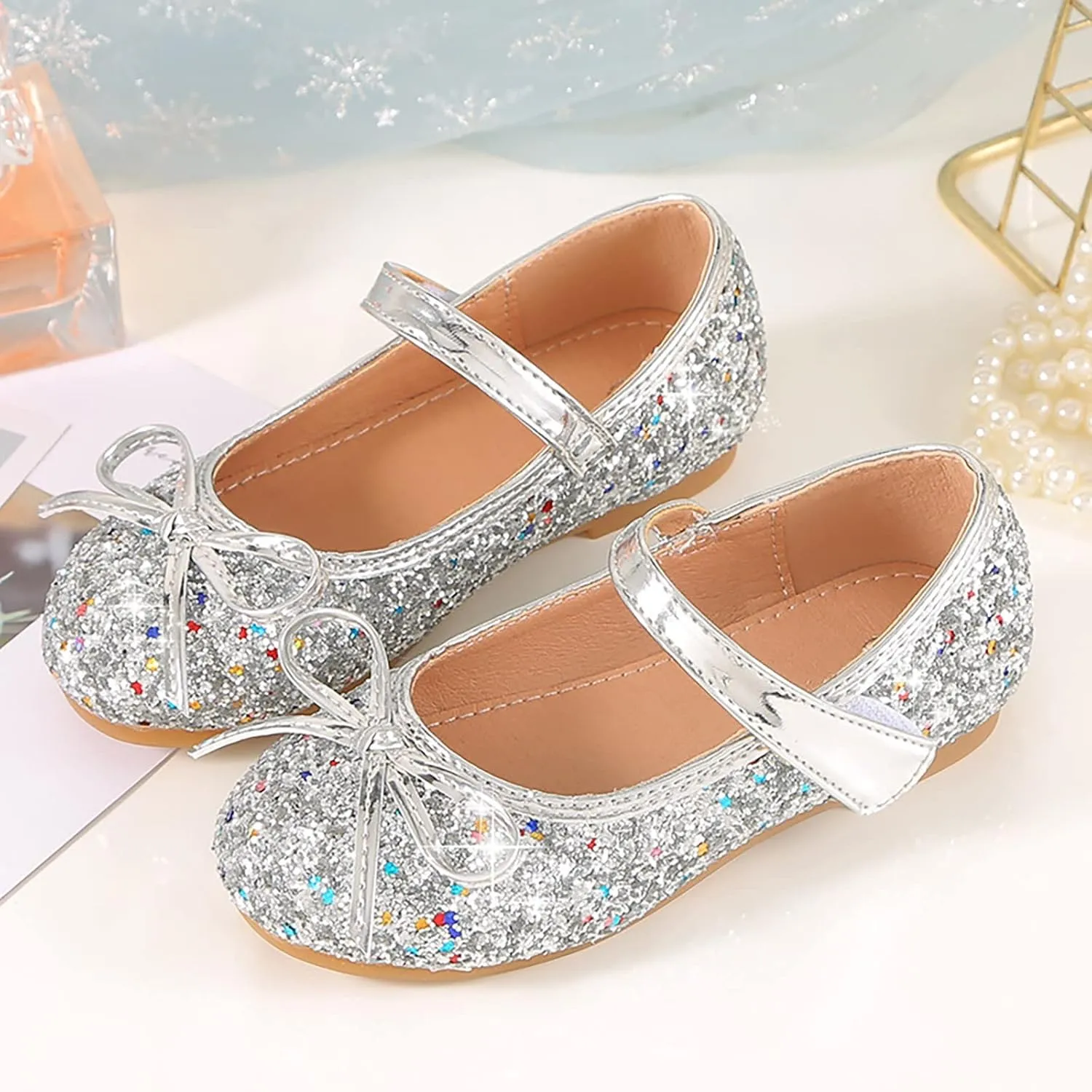 Baby Shoes Infant Baby Soft Sole Walking Shoes Bow Ballet Flats for Girl Wedding Birthday Party Oxford Shoes Loafers