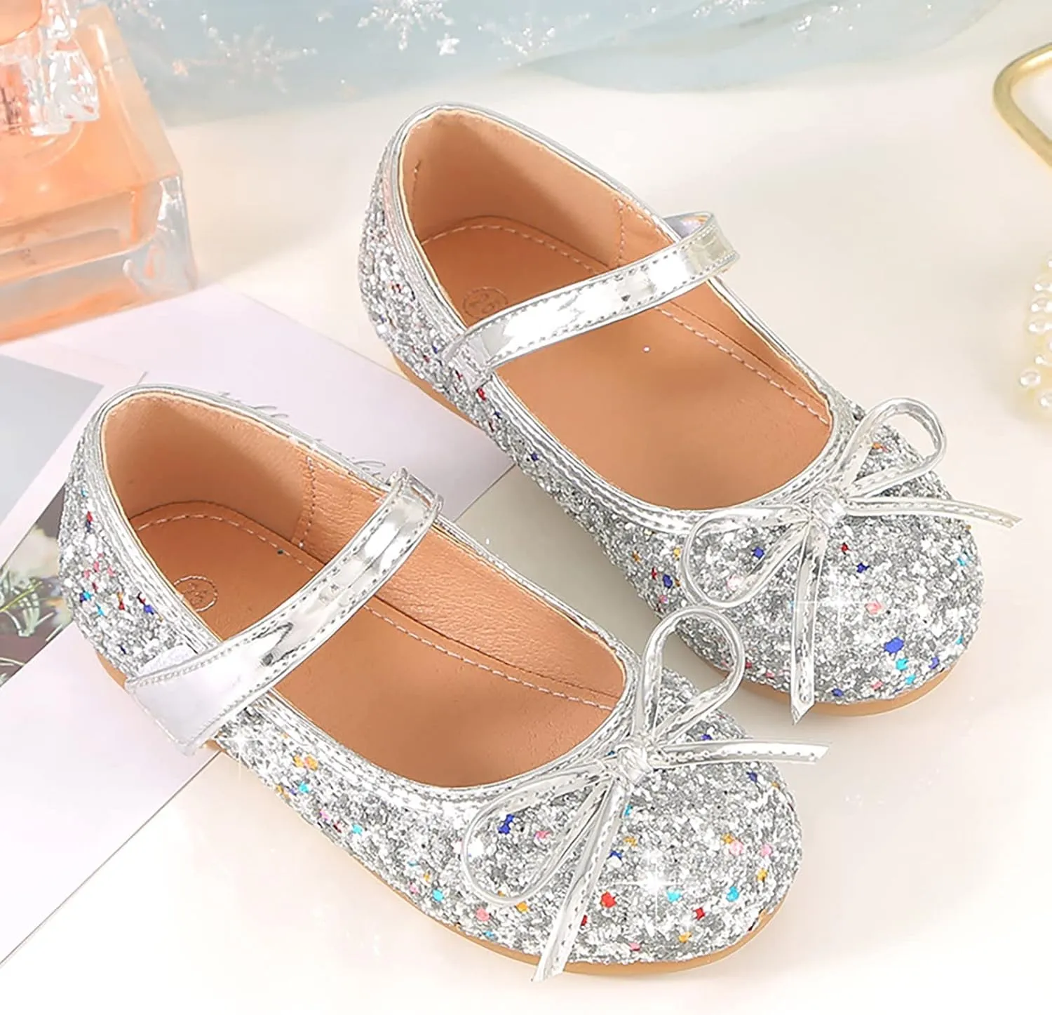 Baby Shoes Infant Baby Soft Sole Walking Shoes Bow Ballet Flats for Girl Wedding Birthday Party Oxford Shoes Loafers