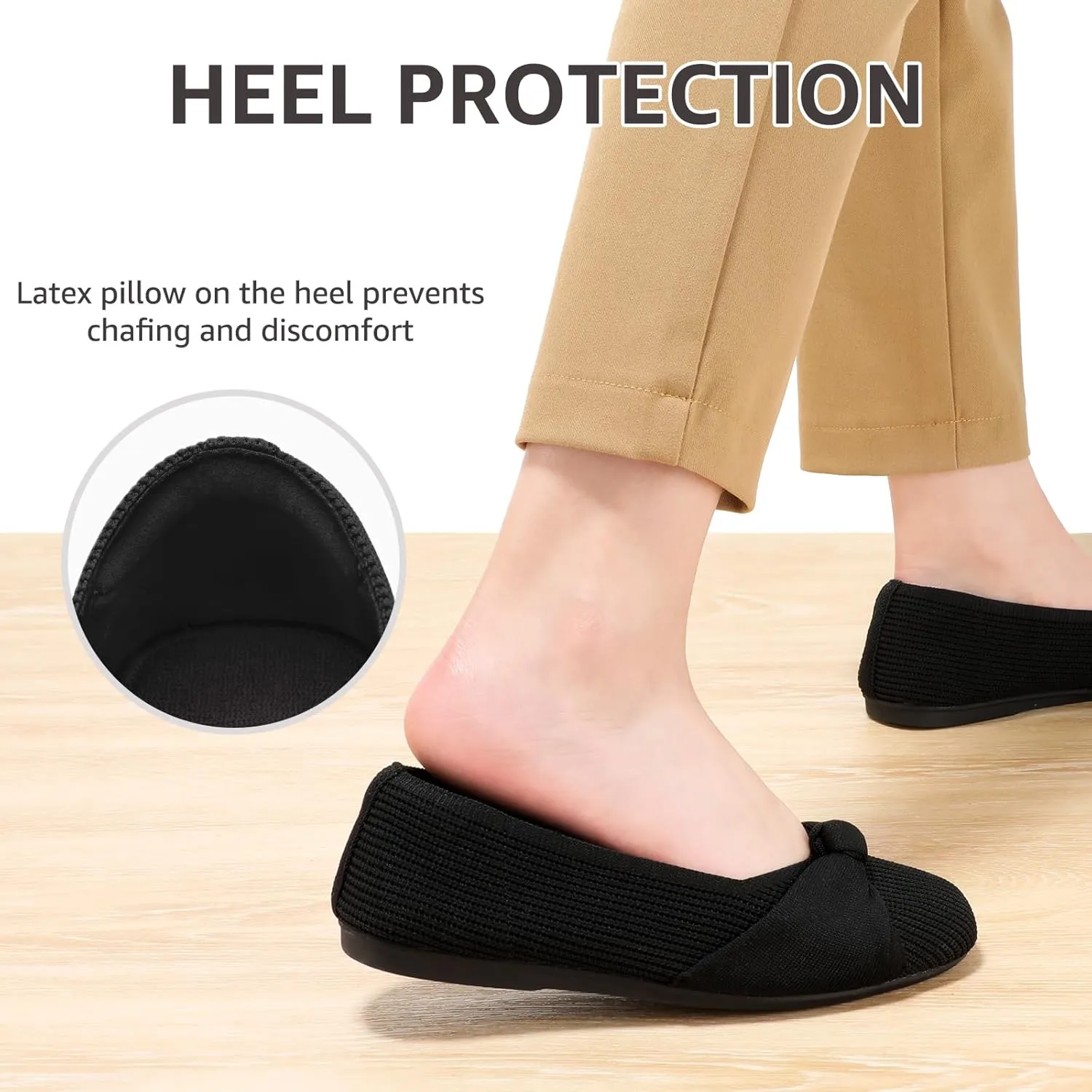 Bacia Women Flats Shoes Comfortable Washable Casual Ballet Flats
