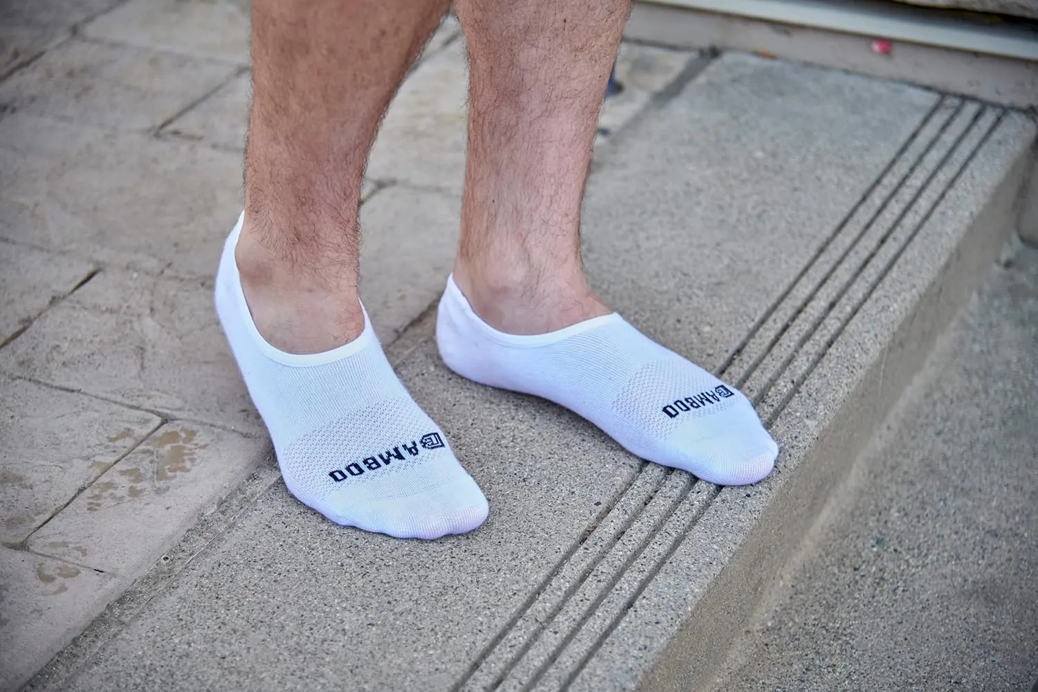 Bamboo Sports Super Low Cut No Show Socks- Breathable, Moisture Wicking, Odor Eliminating 4 Pair