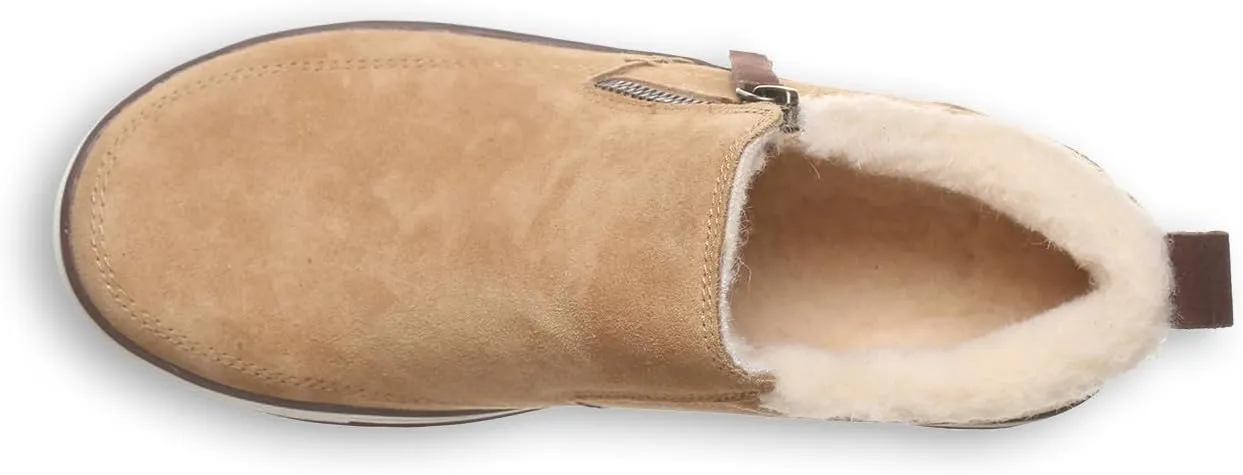 BEARPAW Women's Amanza Bootie | Classic Suede Zipper Boot | Comfortable Winter Boot | Multiple Colors & Sizes