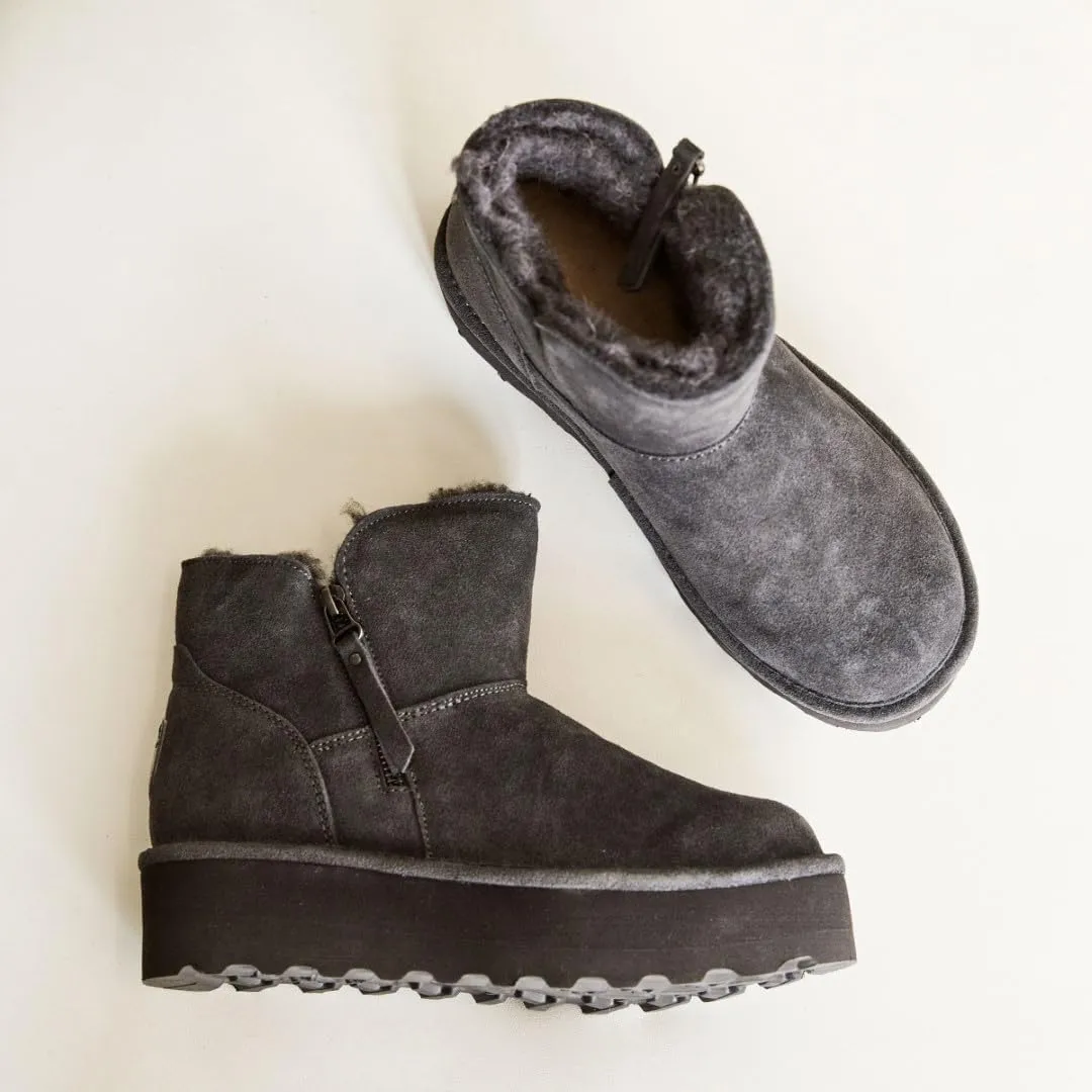 BEARPAW Women's Retro Maren Boot | Classic Suede Slip-On | Comfortable Winter Footwear | Multiple Colors & Sizes