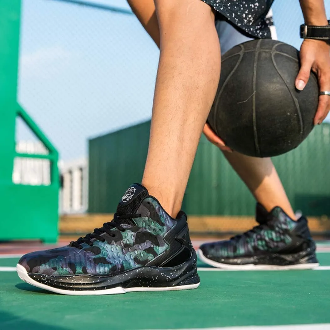 Beita High Upper Basketball Shoes for Men Sneakers Breathable Sports Shoes Anti Slip