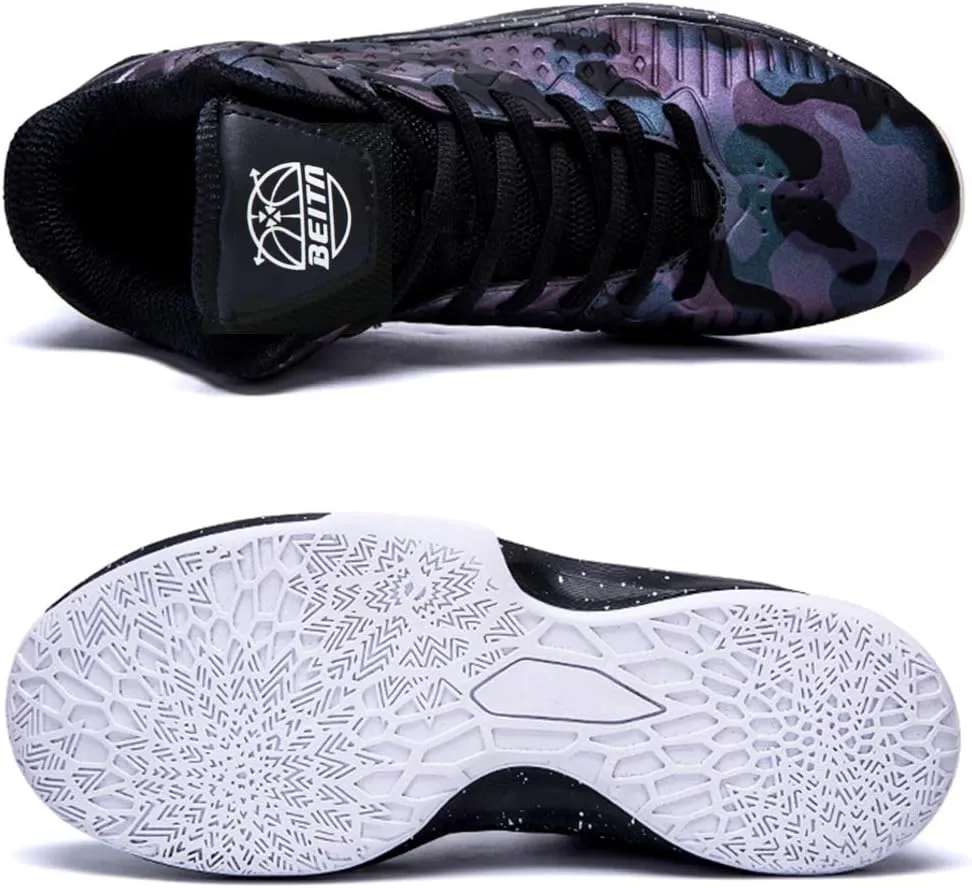 Beita High Upper Basketball Shoes for Men Sneakers Breathable Sports Shoes Anti Slip
