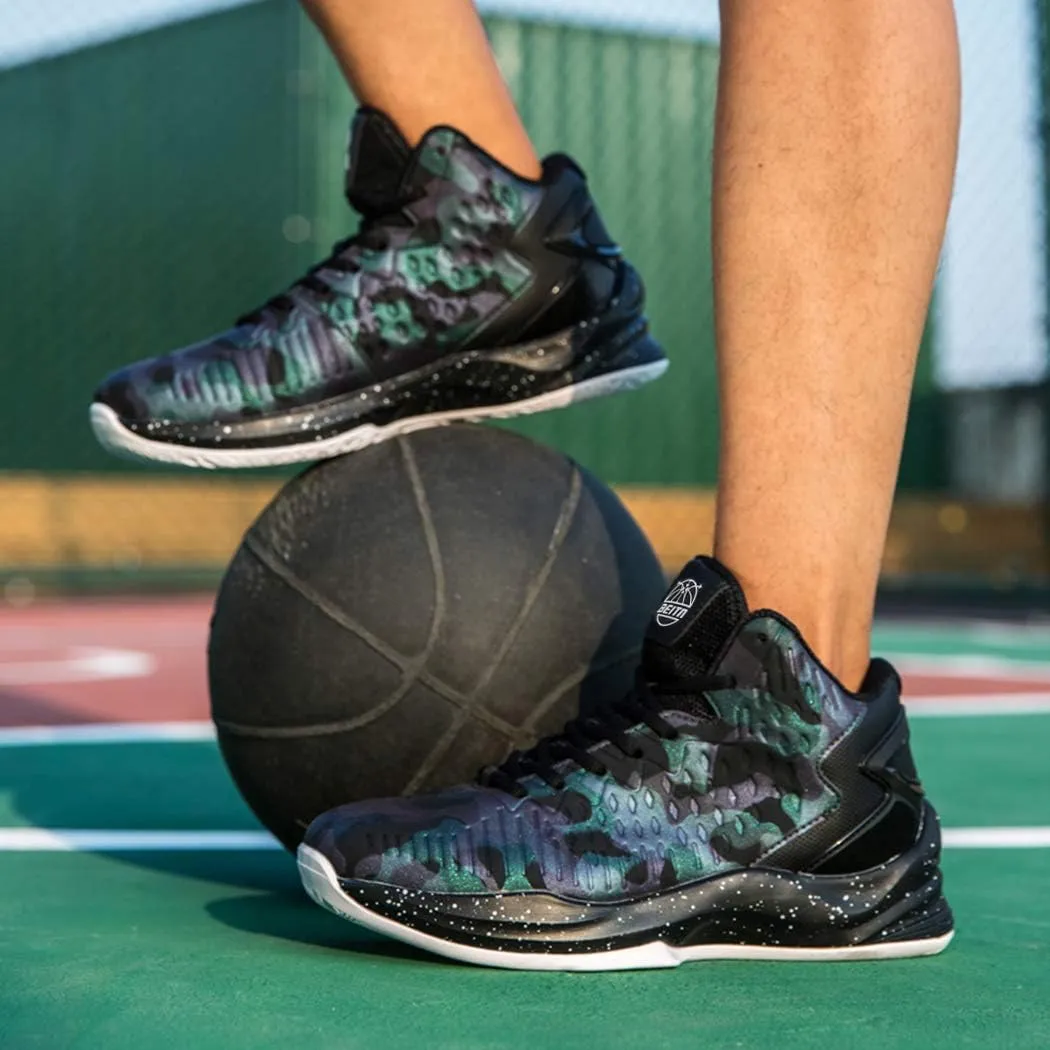 Beita High Upper Basketball Shoes for Men Sneakers Breathable Sports Shoes Anti Slip