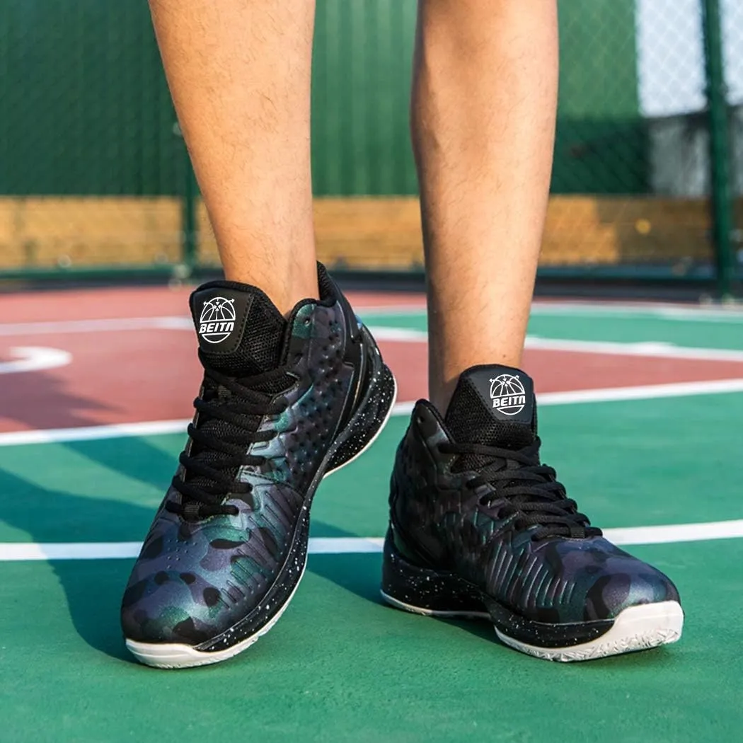 Beita High Upper Basketball Shoes for Men Sneakers Breathable Sports Shoes Anti Slip