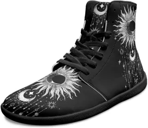 Binienty Men's Wide Barefoot Shoes High Top Minimalist Sneakers Anti Skid Zero Drop Sport Shoes US 6-14