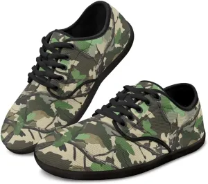 Binienty Men's Women's Barefoot Wide Toe Box Sneakers Non Slip Lace Up Walking Shoes Arch Support Fashion Flats Shoe