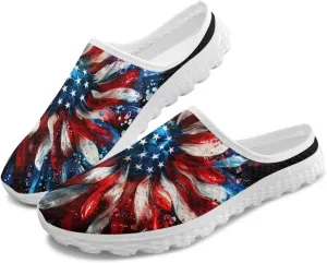 Binienty Mule Sneakers for Women Soft EVA Sole Anti-Slip Garden Clogs Fashion Slip on Loafers
