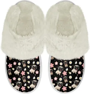 Binienty Women Fuzzy Slippers Slip On Slippers for Men Ladies Casual Winter Shoes Indoor