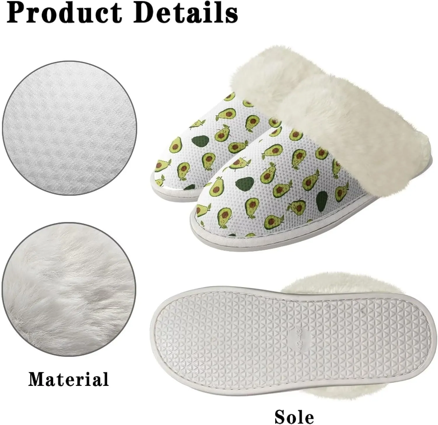 Binienty Womens Slippers Fuzzy Winter Slippers Soft Warm Bedroom Shoes Non-Slip