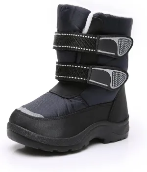 Blikcon Kids Boys Snow Boots Winter Waterproof Slip Resistant Cold Weather Boots (Toddler/Little Kid/Big Kid)