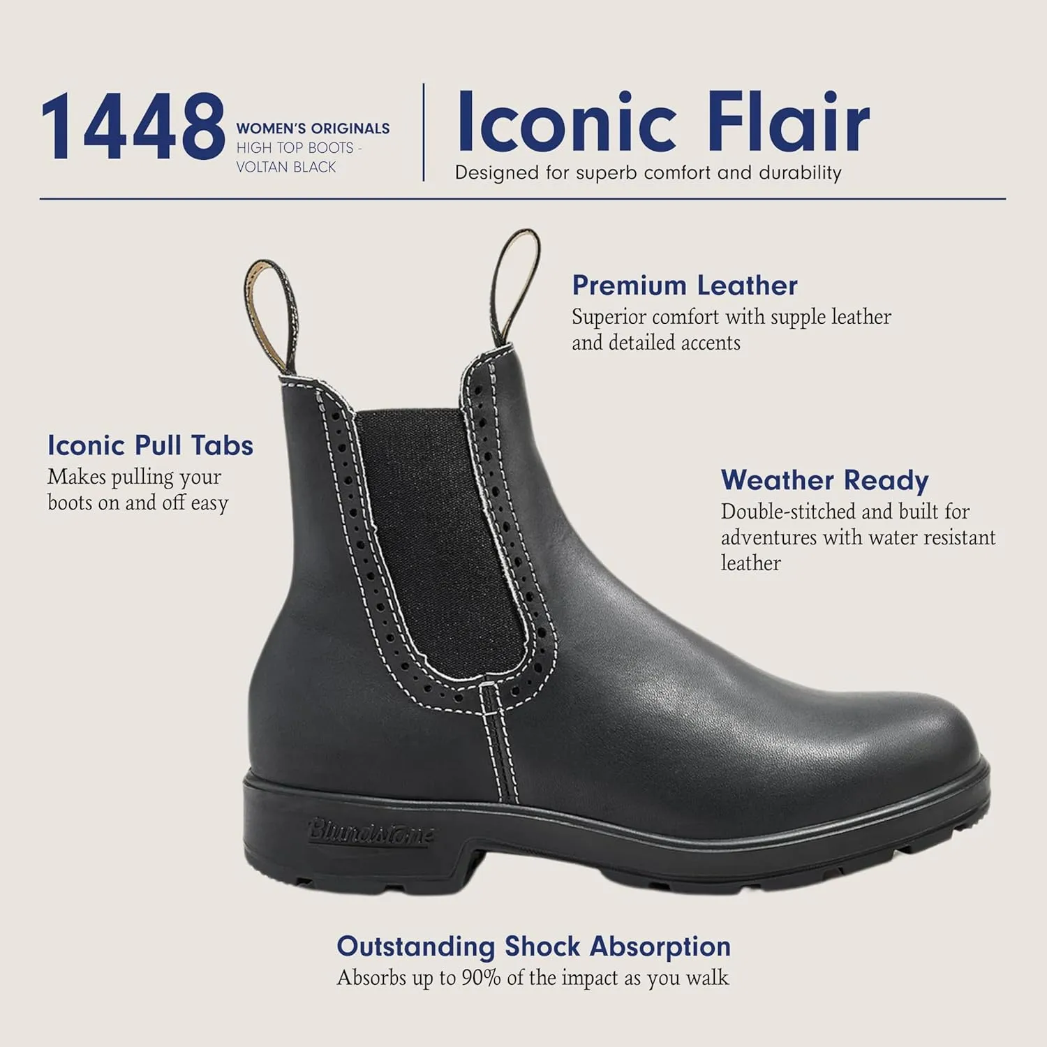 Blundstone High Top Chelsea Boots - Women