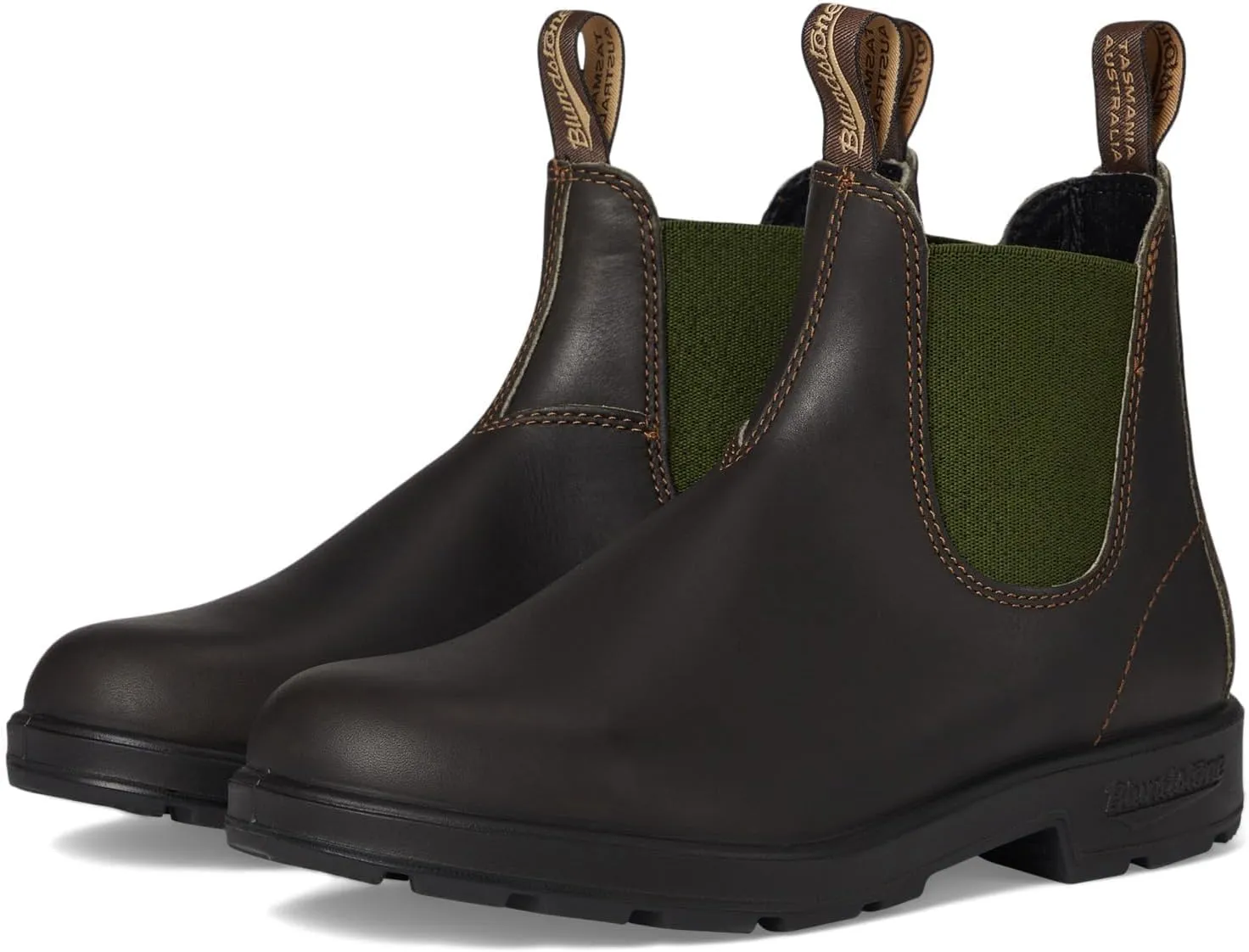 Blundstone Unisex BL519 Stout Brown/Green Mens 7.5 Womens 9.5 Medium