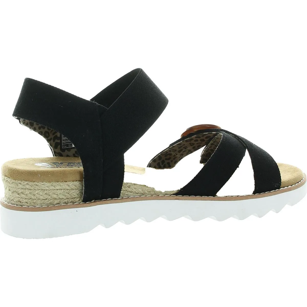 BOBS From Skechers Womens Desert Kiss Hi Ankle Strap Slip On Espadrilles