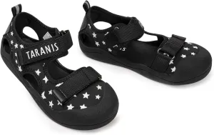 Boy and Girl Toddler Summer Sandals Lightweight Summer Sandals Closed-Toe Stars Shoes with Hook and Loop