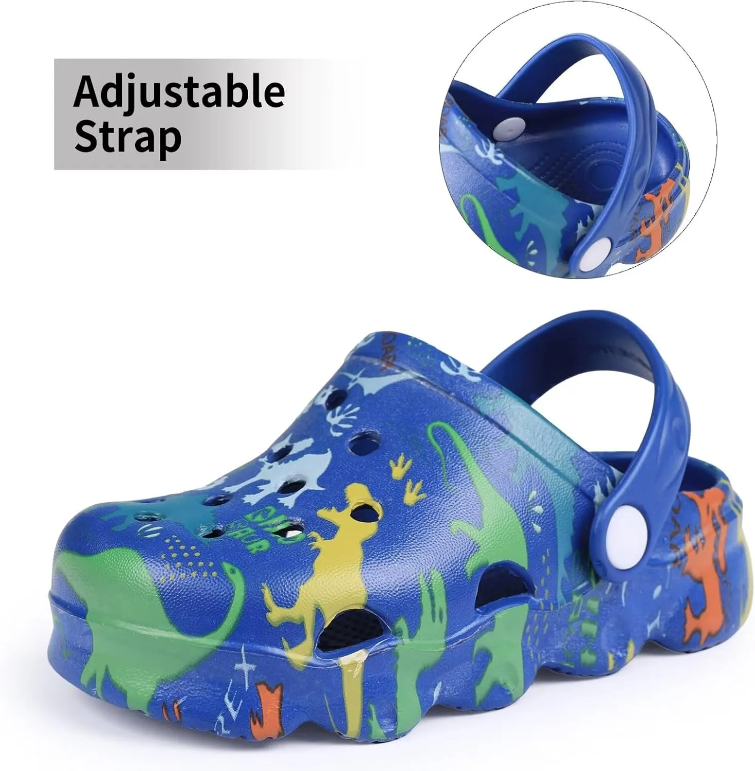 Boys Girls Cute Clogs Shoes Lightweight Garden Shoes Slip On Beach Slides Sandals