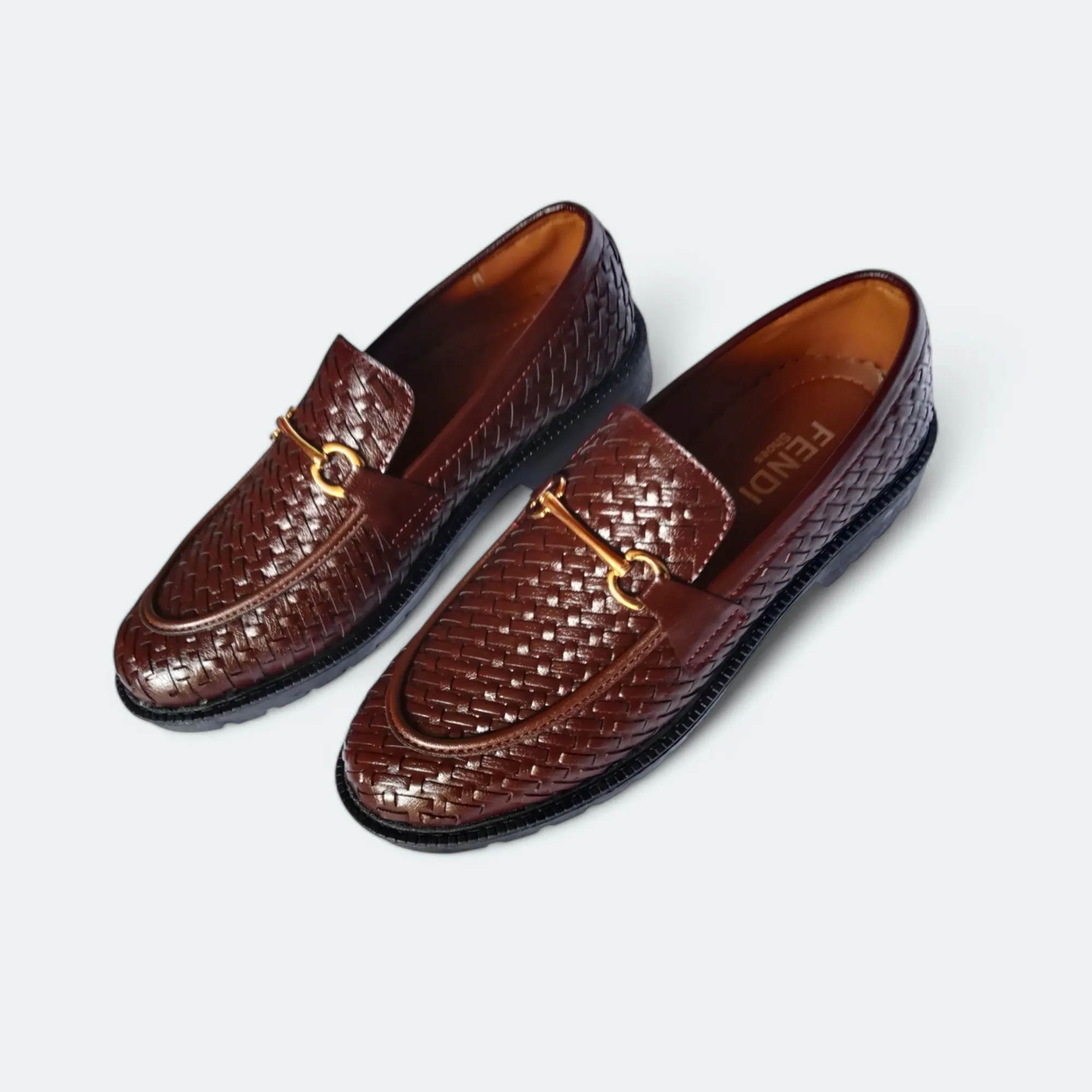 Brown formal shoes| men's highsole premium quality loafers
