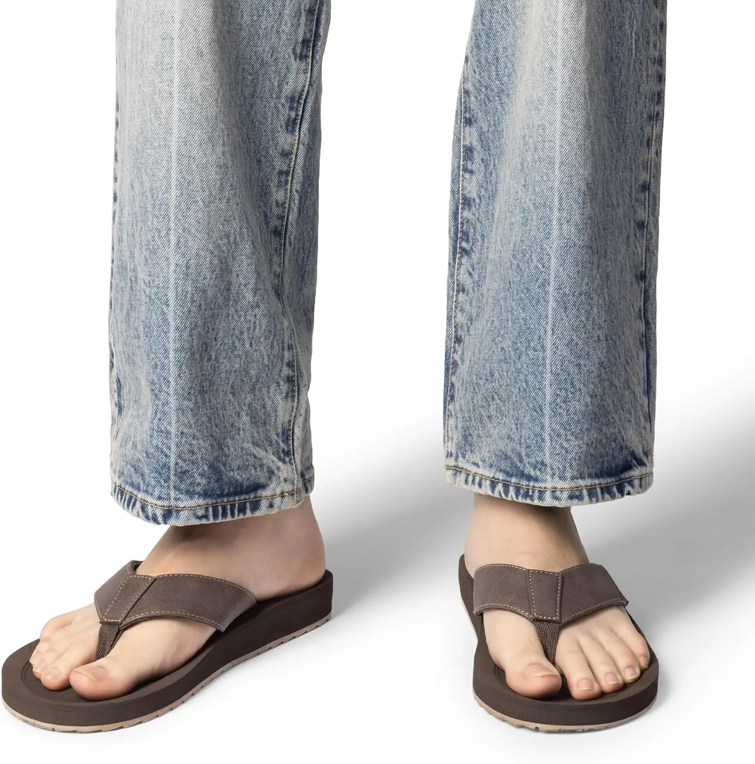 Bruno Marc Men's Beach Flip Flops Thong Sandals Lightweight Soft & Supportive Footbed Summer Shoes