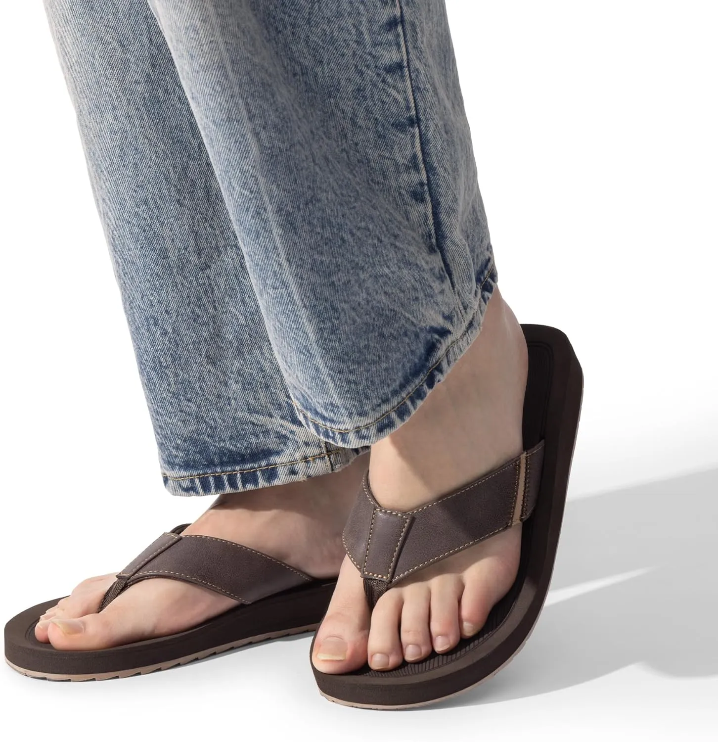 Bruno Marc Men's Beach Flip Flops Thong Sandals Lightweight Soft & Supportive Footbed Summer Shoes