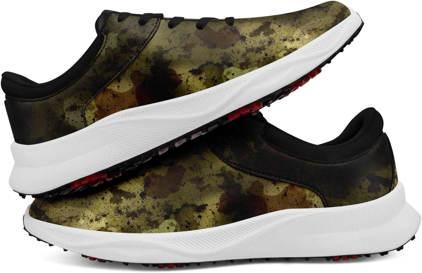 Camouflage Running Shoes Tennis Shoes Slip On Fashion Sneaker Breathable Lightweight Athletic Walking Shoes