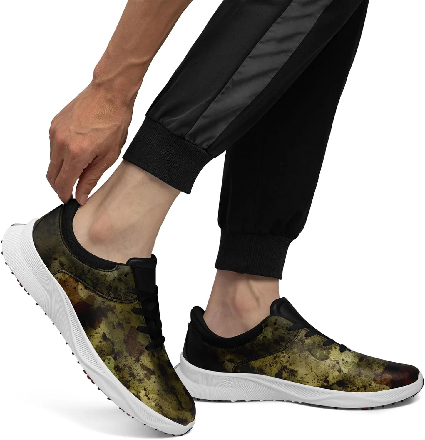 Camouflage Running Shoes Tennis Shoes Slip On Fashion Sneaker Breathable Lightweight Athletic Walking Shoes