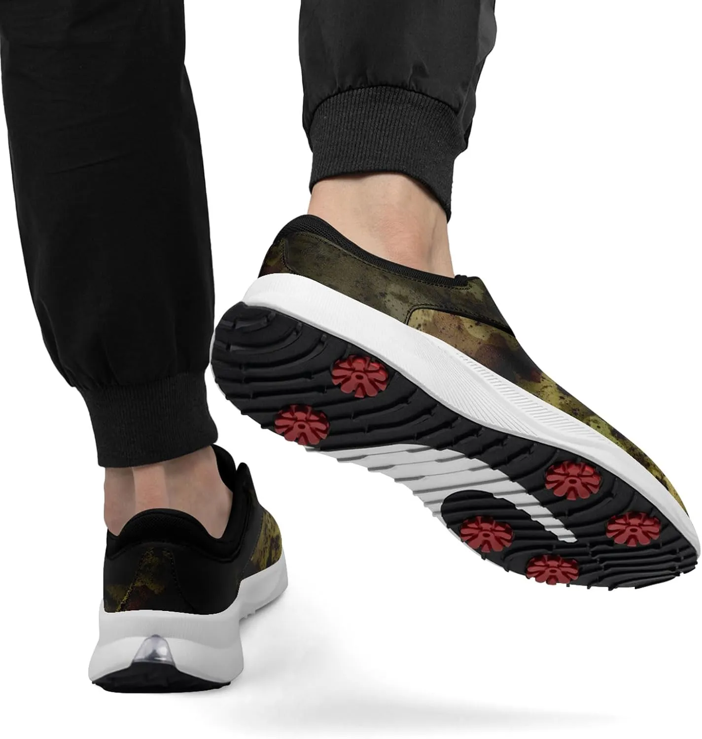 Camouflage Running Shoes Tennis Shoes Slip On Fashion Sneaker Breathable Lightweight Athletic Walking Shoes