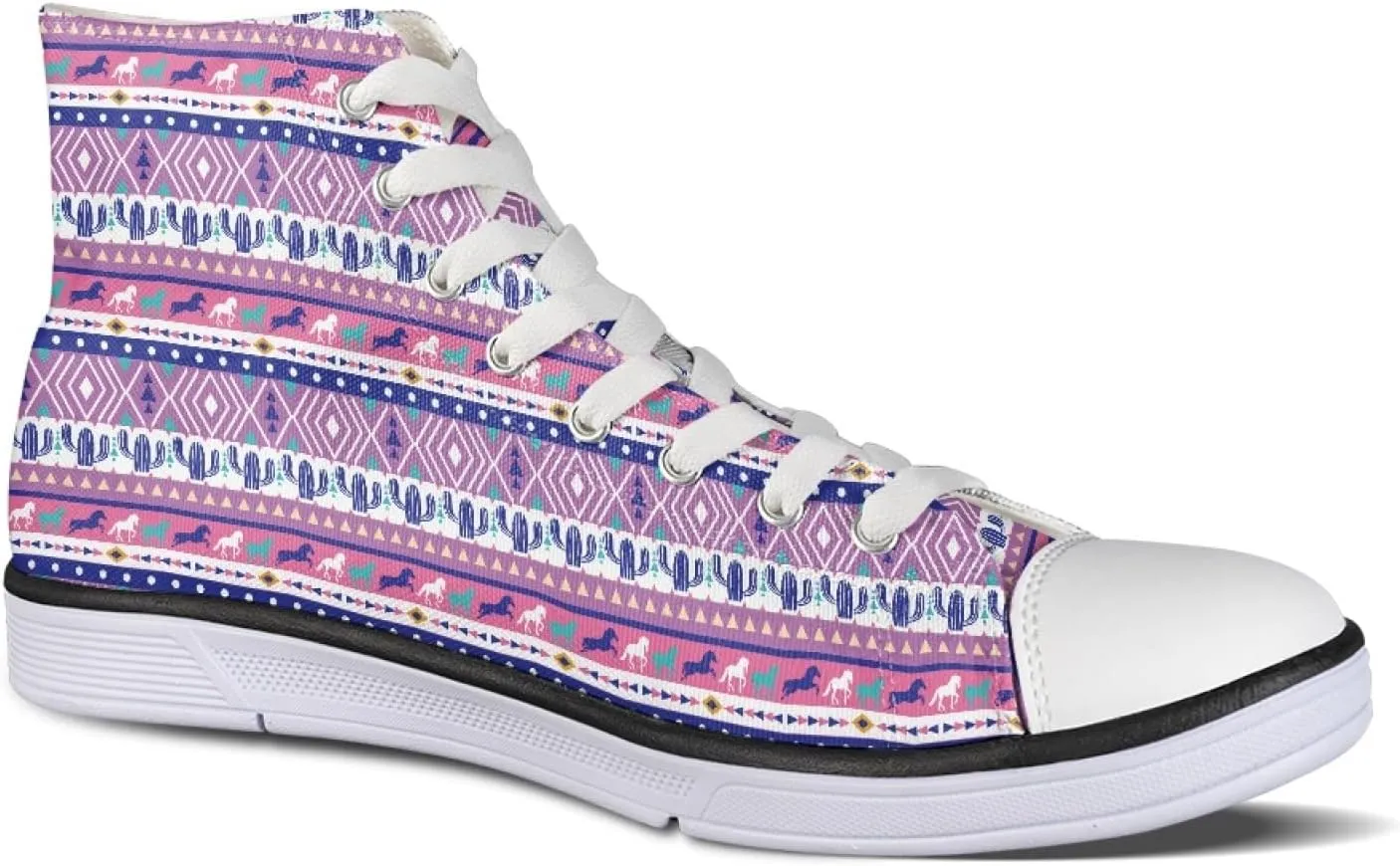 Canvas Shoes for Women High Top Sneakers for Couple Fashion Classic Lace Up Teens Girls Casual Canvas Walking Shoes