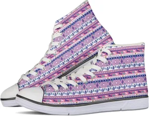 Canvas Shoes for Women High Top Sneakers for Couple Fashion Classic Lace Up Teens Girls Casual Canvas Walking Shoes