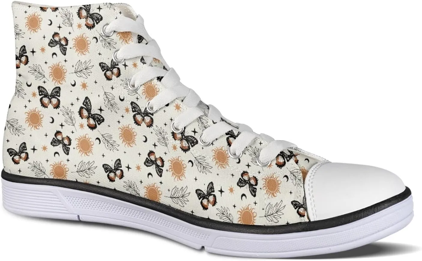 Canvas Shoes for Women High Top Sneakers for Couple Fashion Classic Lace Up Teens Girls Casual Canvas Walking Shoes