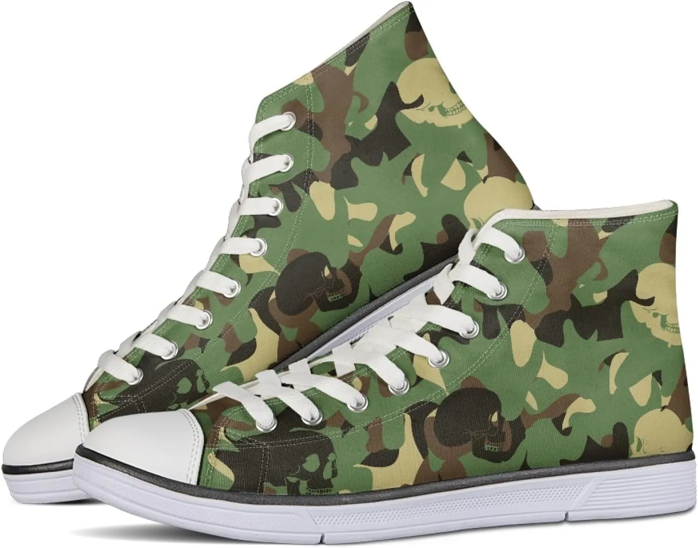 Canvas Shoes for Women High Top Sneakers for Couple Fashion Classic Lace Up Teens Girls Casual Canvas Walking Shoes