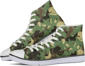Canvas Shoes for Women High Top Sneakers for Couple Fashion Classic Lace Up Teens Girls Casual Canvas Walking Shoes